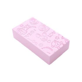 Bath Scrubber Sponge For skin Face (Color: Roze)